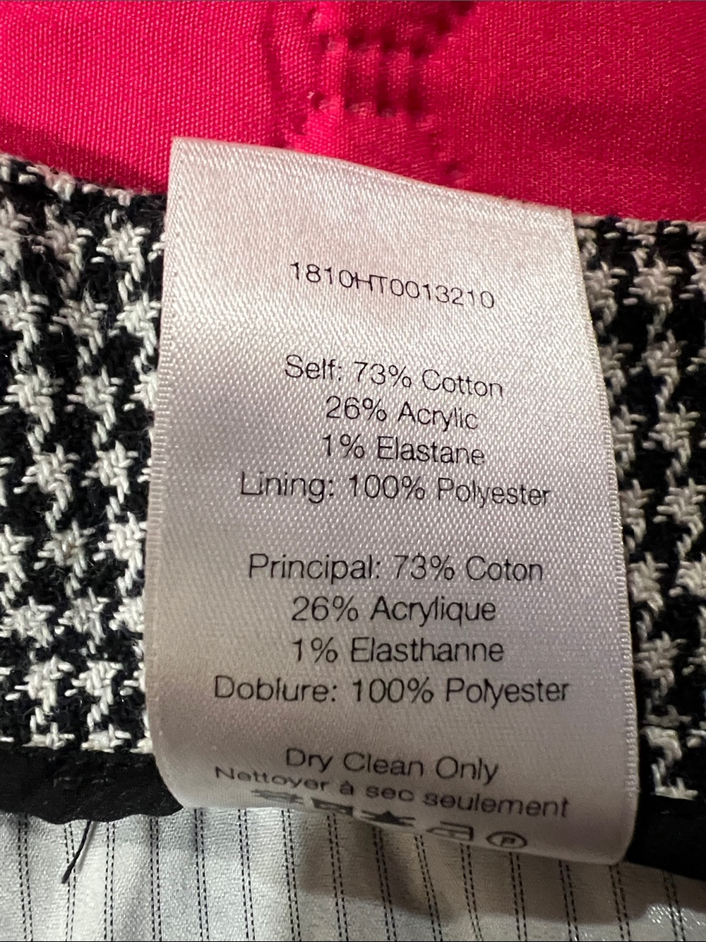 Veronica Beard Black & White Houndstooth Mini Skirt - Picture 4 of 8